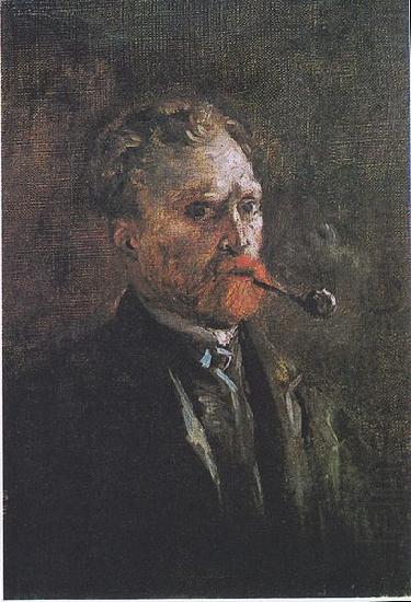 Vincent Van Gogh Self Portrait with Pipe china oil painting image